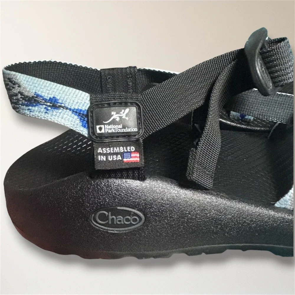 Chaco Z/2 National Park Glacier Hiking Blue Sandals Men's 10 Travel Outdoor